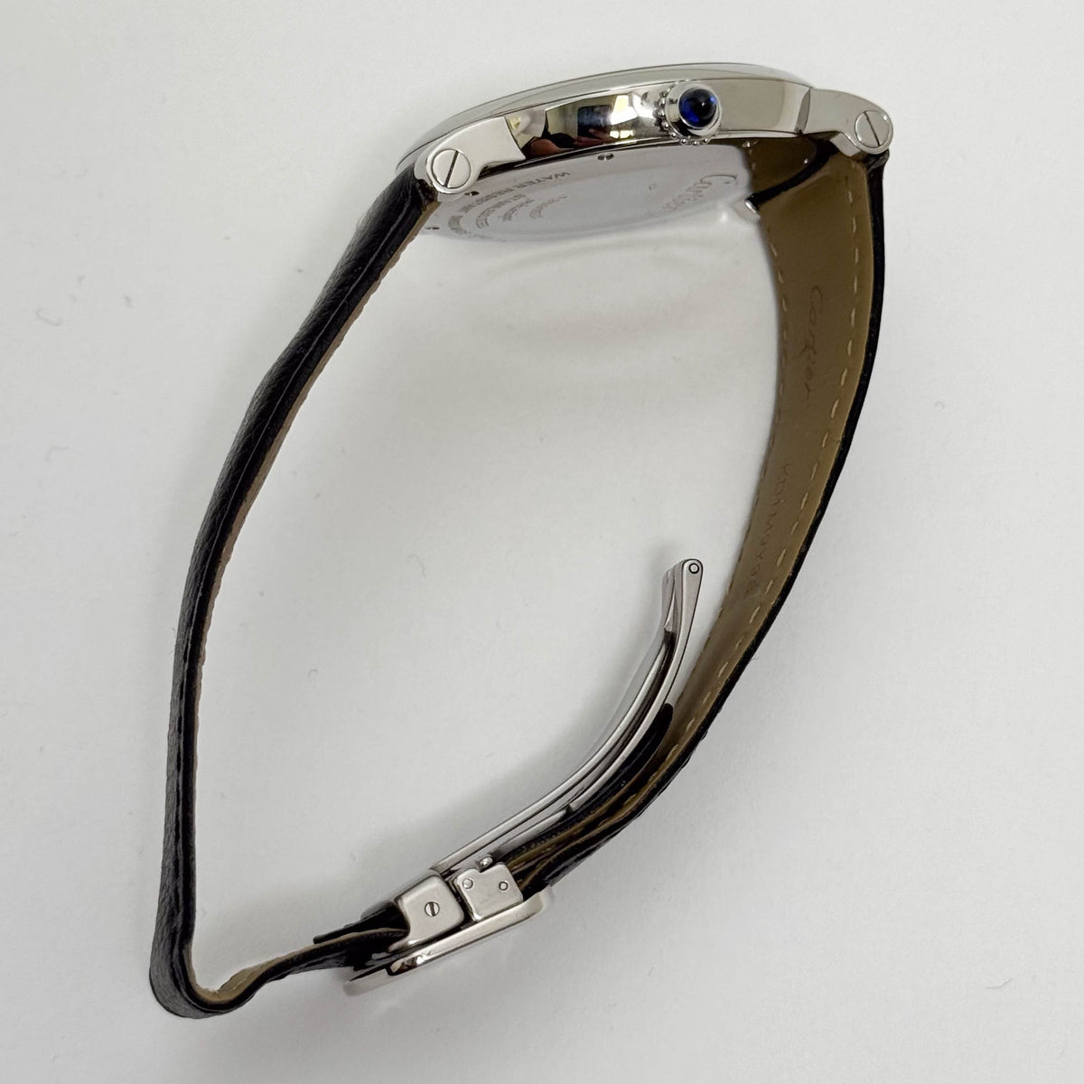 Cartier Ronde Calender Aperture Power Reserve 36mm Silver Dial Watch Ref# W1556369