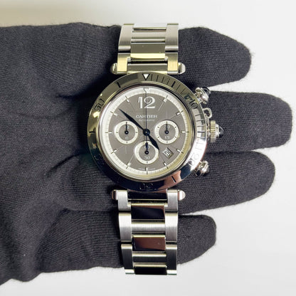 Cartier Pasha 41mm Gray Dial Watch Ref# WSPA0027