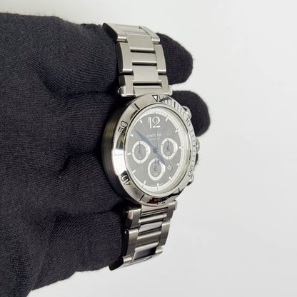 Cartier Pasha 41mm Gray Dial Watch Ref# WSPA0027