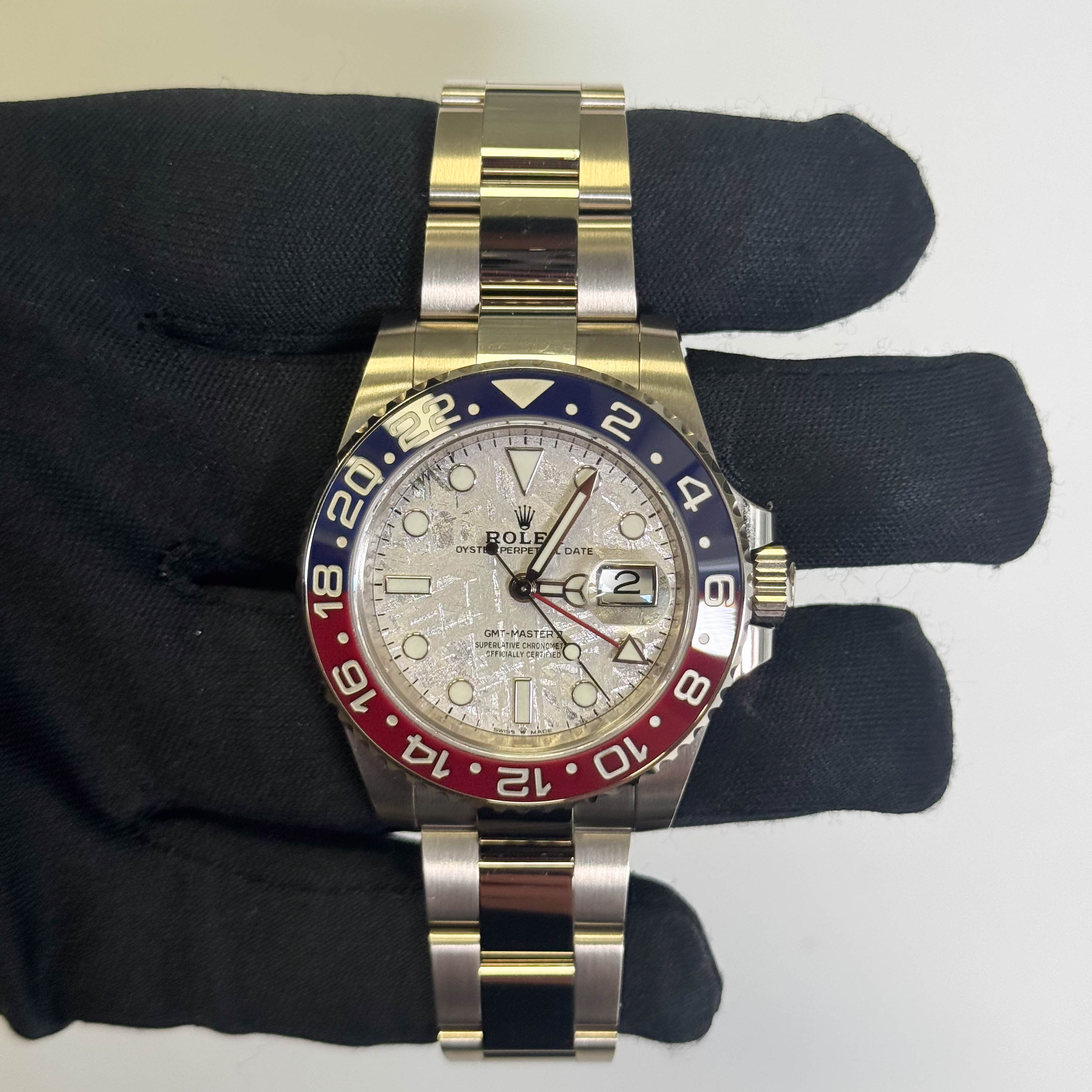 Rolex GMT-Master II 40mm Meteorite Dial Watch Ref# 126719BLRO