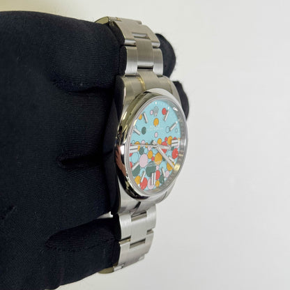 Rolex Oyster Perpetual 41mm Celebration Stick Dial Watch Ref# 124300