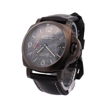 Panerai Luminor Luna Rossa Challenger Titanium 44mm Black Arabic & Stick Dial Watch Reference# PAM01036 - Happy Jewelers Fine Jewelry Lifetime Warranty