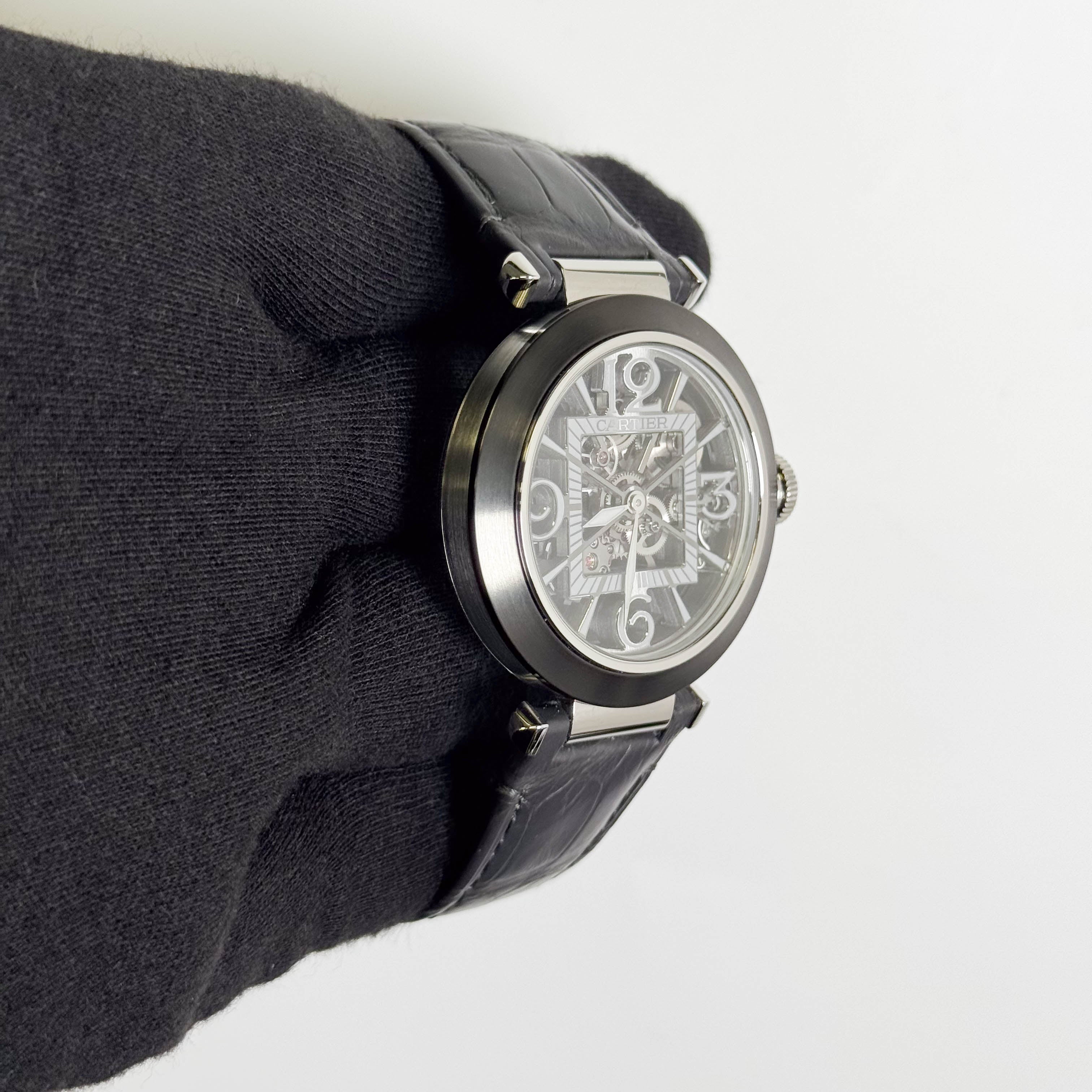 Cartier Pasha De Cartier 41mm Skeleton Dial watch Ref# WHPA0017