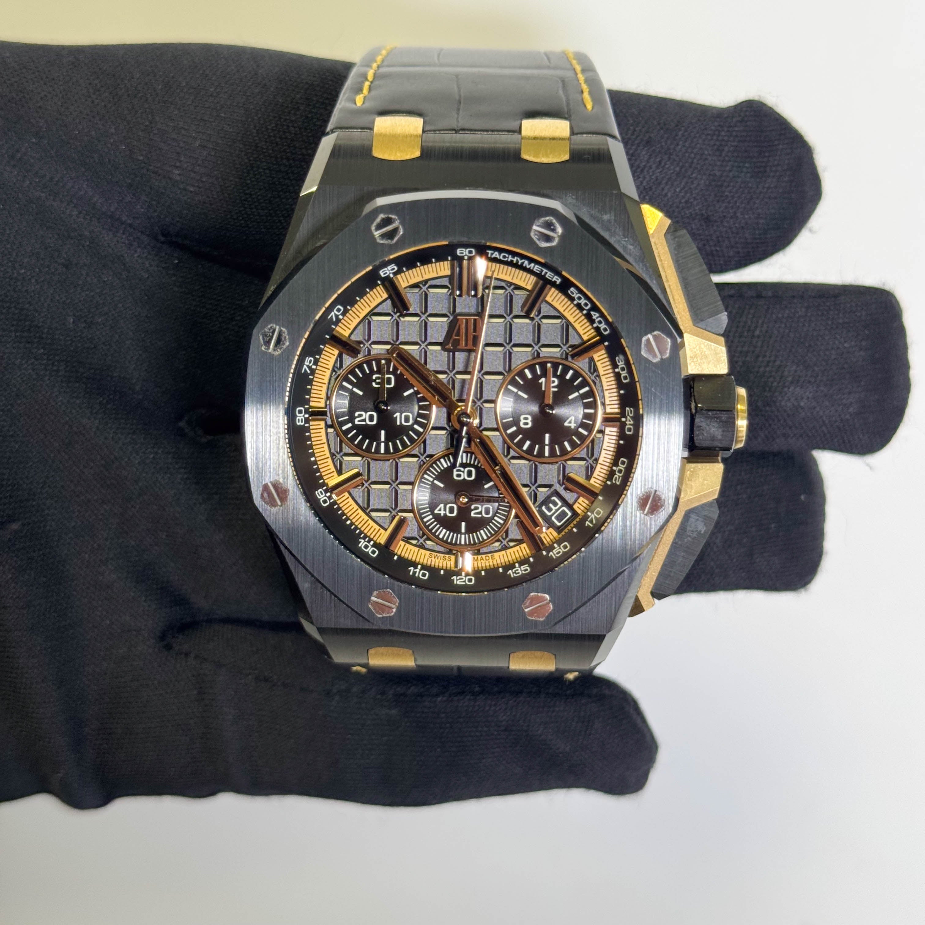 Audemars Piguet Royal Oak Offshore 43mm Black Chronograph Dial Watch Ref# 26420CE.OO.A127CR.01