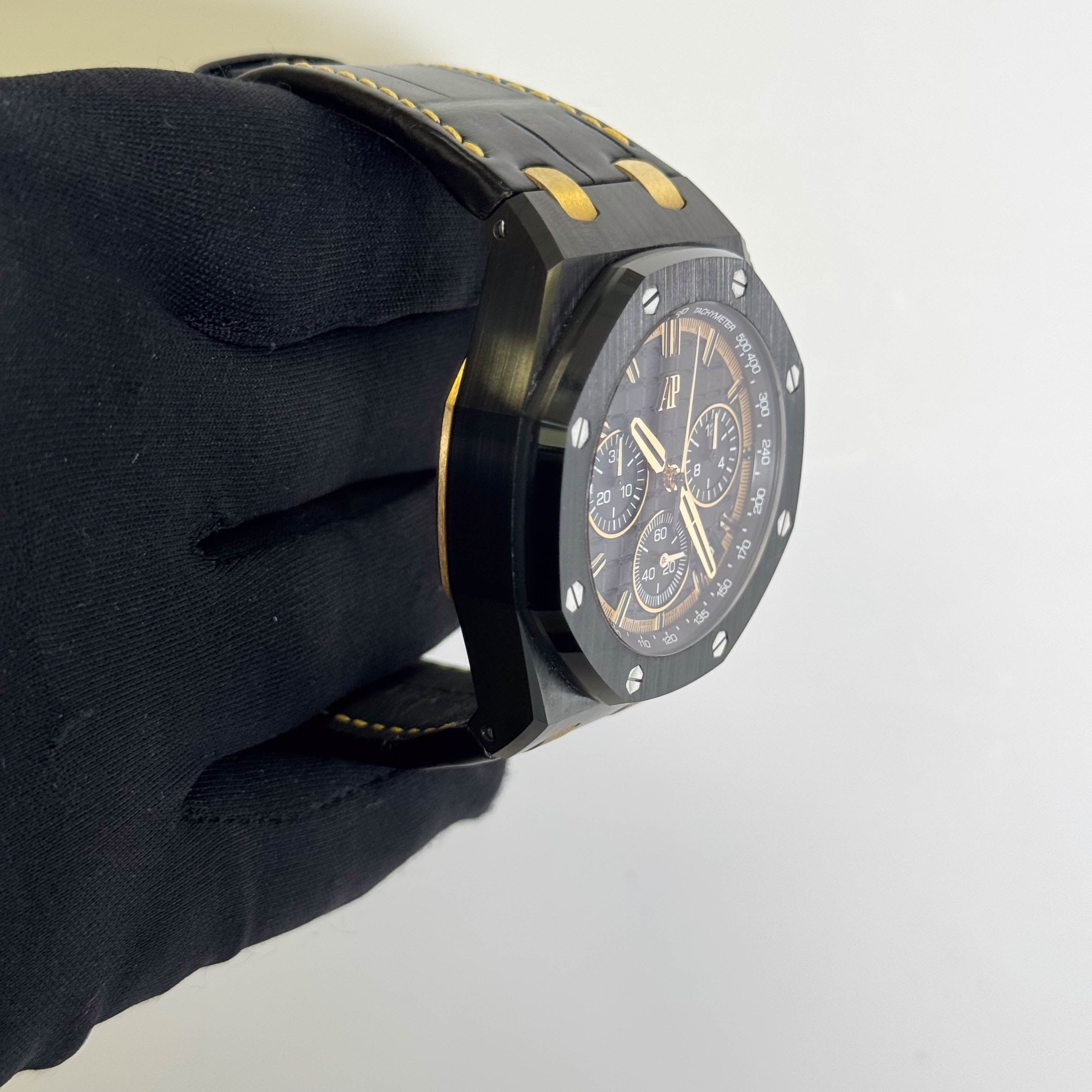 Audemars Piguet Royal Oak Offshore 43mm Black Chronograph Dial Watch Ref# 26420CE.OO.A127CR.01