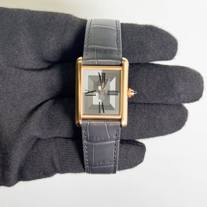Cartier Ronde Louis 34mm Grey Dial Watch Ref# WGTA0092