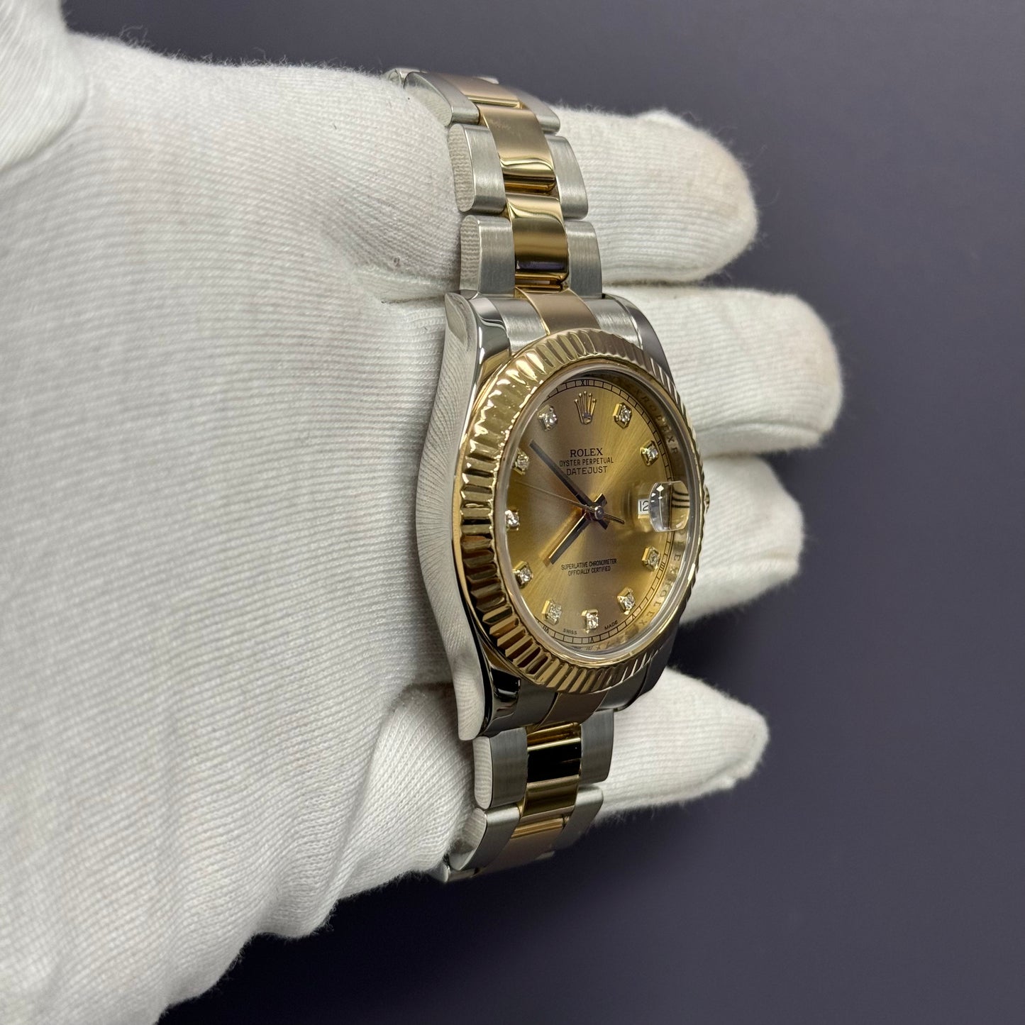 Rolex Datejust 41mm Champagne Dial Watch Ref# 116333