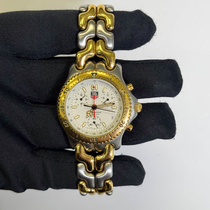 Tag Heuer SEL 39mm White Dial Watch Ref# CG1120-0