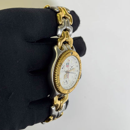 Tag Heuer SEL 39mm White Dial Watch Ref# CG1120-0