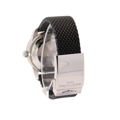 Breitling Superocean Heritage II Stainless Steel 42mm Black Stick Dial Watch Reference# UB2010 - Happy Jewelers Fine Jewelry Lifetime Warranty