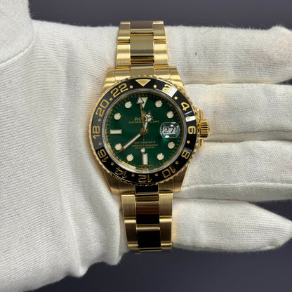 Rolex GMT Master II 40mm Green Dial Ref# 116718LN - Happy Jewelers Fine Jewelry Lifetime Warranty