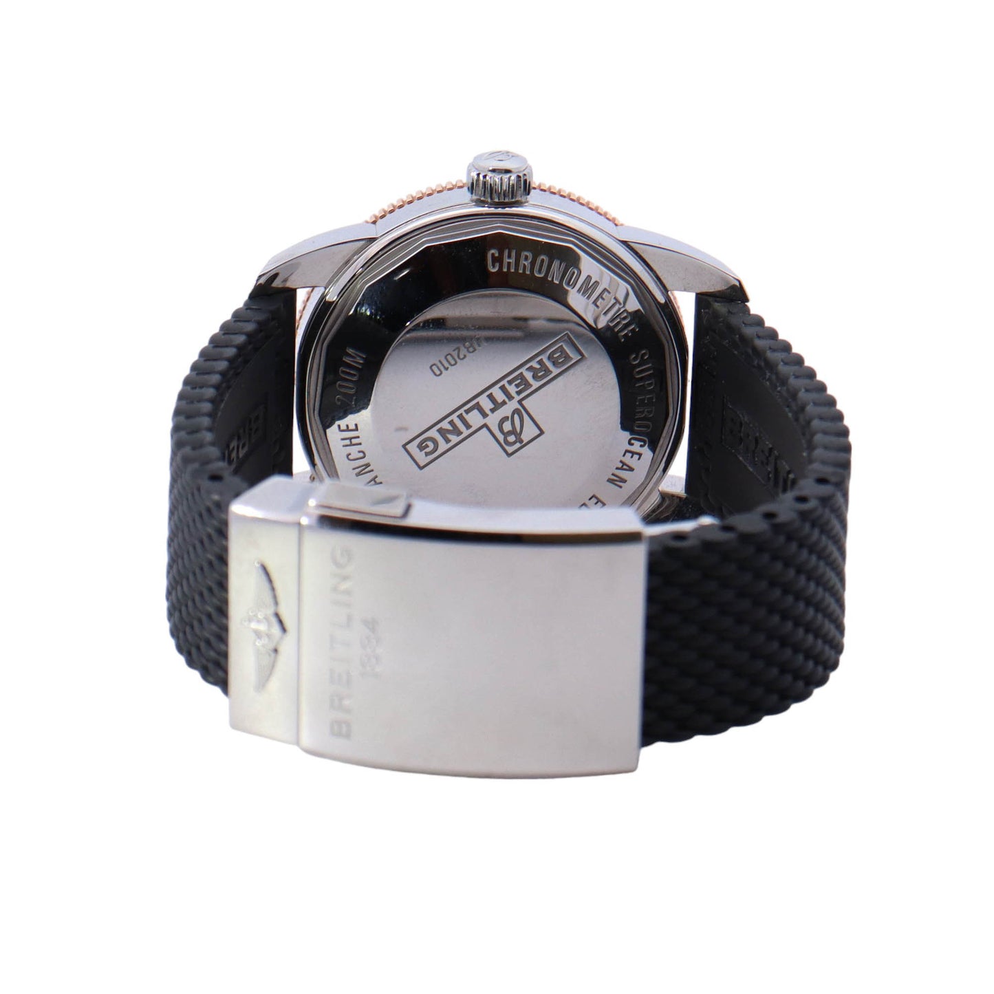 Breitling Superocean Heritage II Stainless Steel 42mm Black Stick Dial Watch Reference# UB2010 - Happy Jewelers Fine Jewelry Lifetime Warranty