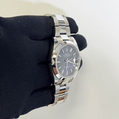 Rolex Datejust 41mm Rhodium Dial Watch Ref# 126300 - Happy Jewelers Fine Jewelry Lifetime Warranty