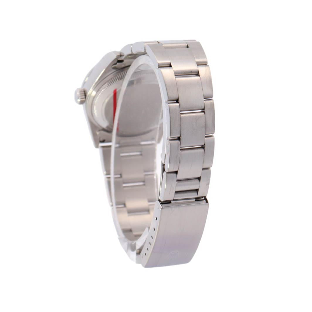 Rolex Date Stainless Steel 34mm White Arabic & Stick Dial Watch Reference #: 15200 - Happy Jewelers Fine Jewelry Lifetime Warranty