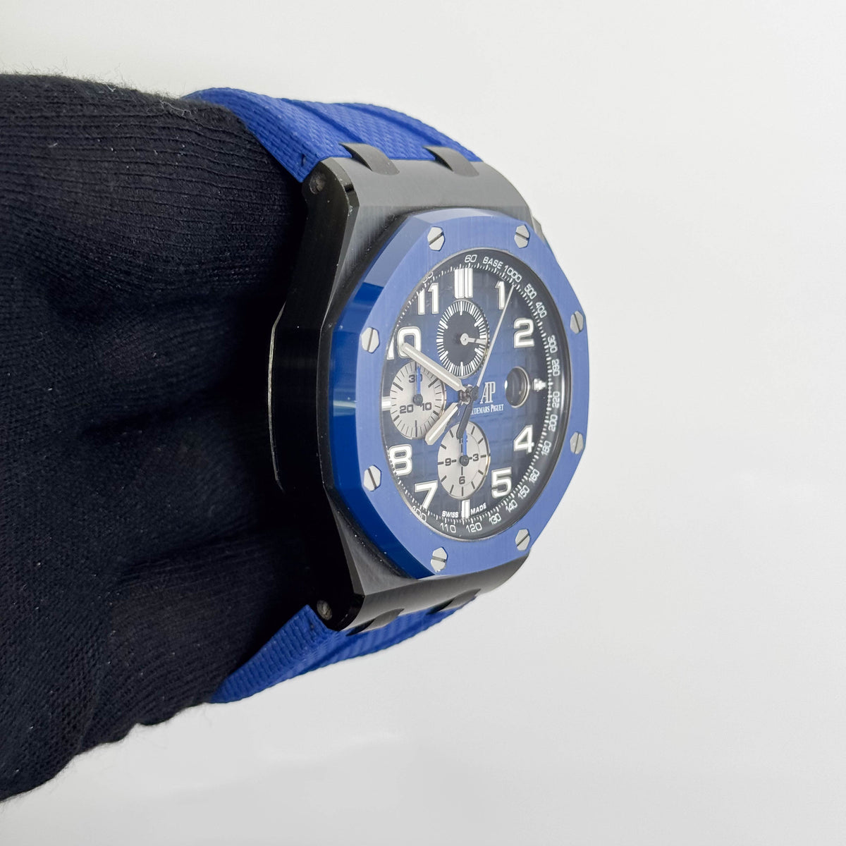 Audemars Piguet Royal Oak Offshore 44mm Blue Dial Watch Ref: 26405CE.OO.A030CA.01