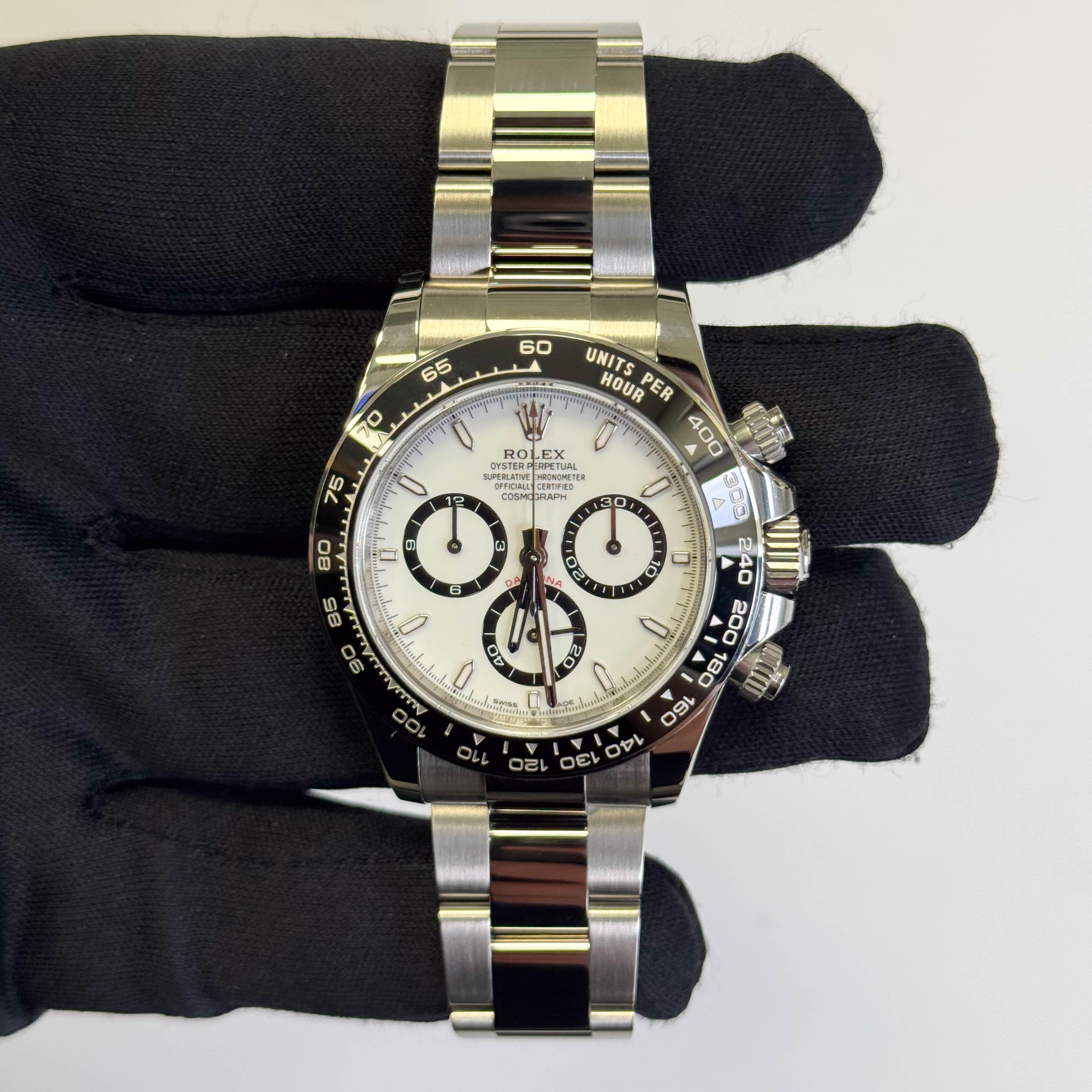 Rolex Daytona 40mm White Dial Watch Ref# 126500LN