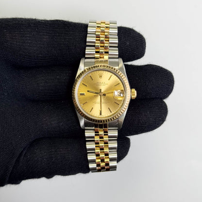 Rolex Datejust 31mm Champagne Dial Watch Ref# 68273