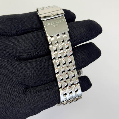 Breitling Montbrillant 43mm Brown/Silver Dial Watch Ref# A21330 - Happy Jewelers Fine Jewelry Lifetime Warranty