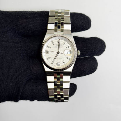 Rolex Land-Dweller 36mm White Honeycomb Dial Watch Ref# 127234