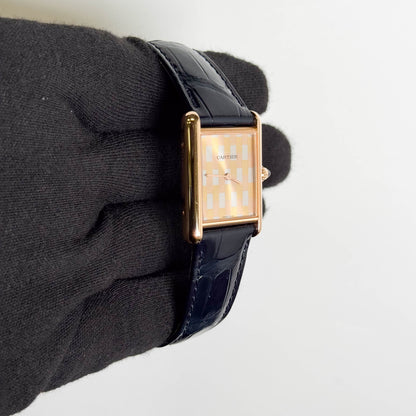 Cartier Tank Louis 33.7x25.5mm Three Gold Dial Watch Ref# WGTA0176