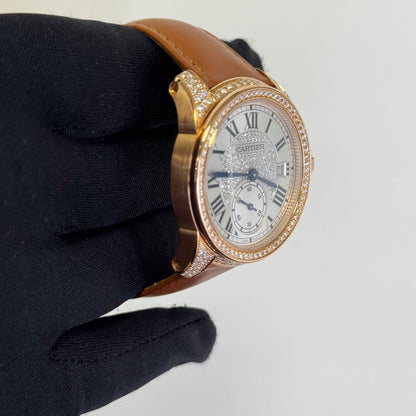 Cartier Calibre 38mm Pave Dial Watch Ref# WF100015 - Happy Jewelers Fine Jewelry Lifetime Warranty