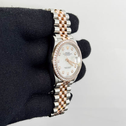 Rolex Datejust 36mm Factory White MOP Dial Watch Ref# 126281RBR