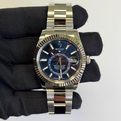 Rolex Sky-Dweller 42mm Blue Dial Watch Ref# 336934