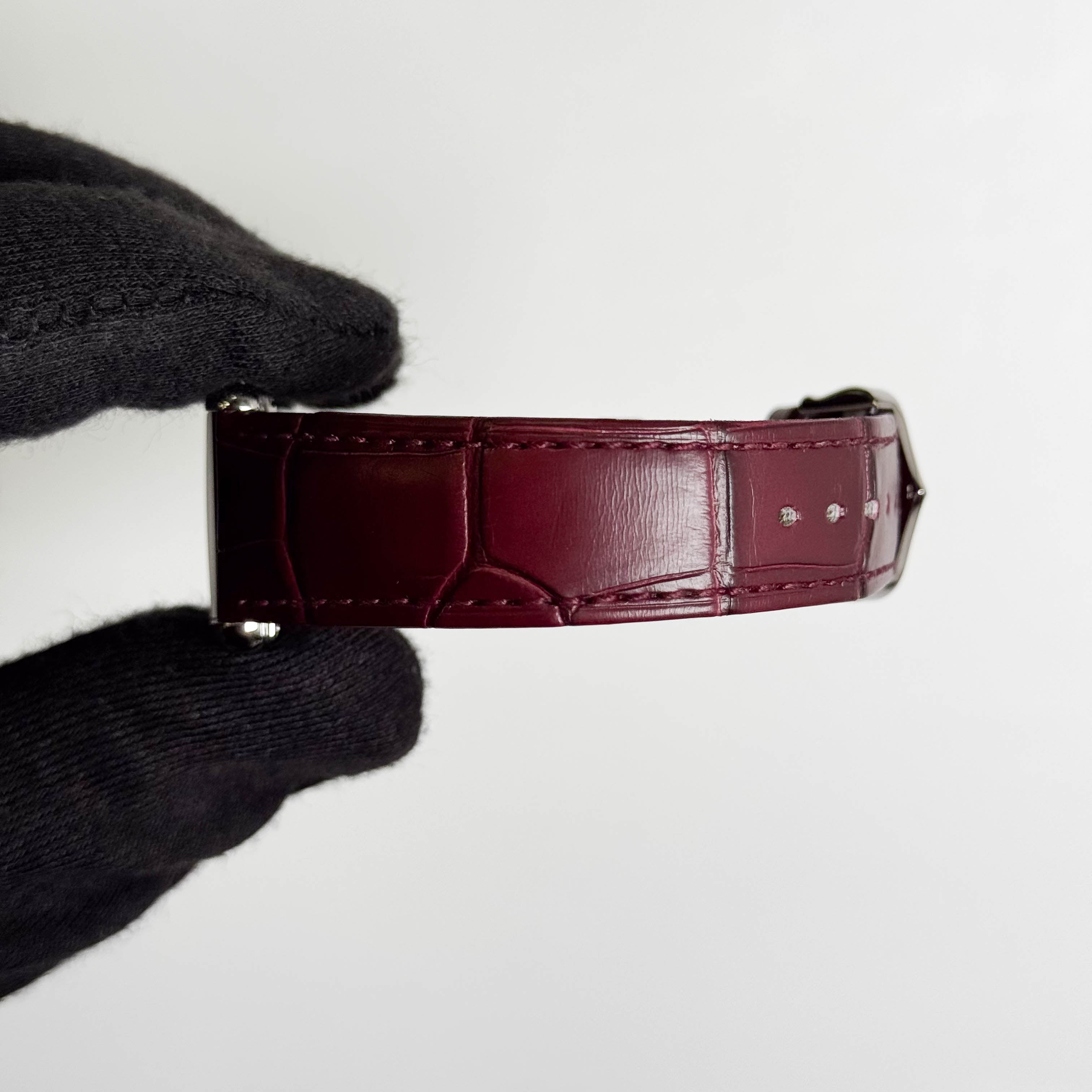 Cartier Tank Must 34x26mm Red Dial Watch Ref# WSTA0054