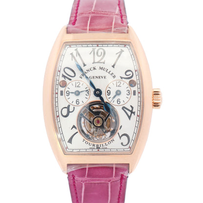 Franck Muller Cintree Curvex Tourbillion Hours 44 mm White Dial Watch Ref: 7880 T MB - Happy Jewelers Fine Jewelry Lifetime Warranty