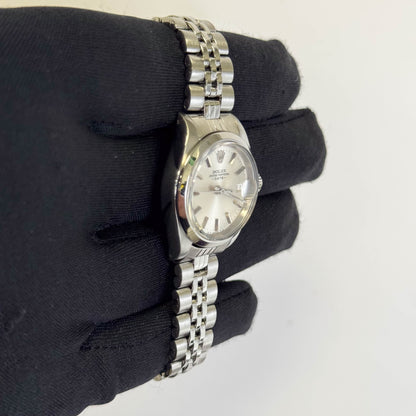 Rolex Oyster Perpetual Datejust 26mm Silver Dial Watch Ref# 69160