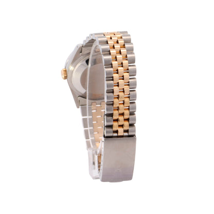 Rolex Datejust Two Tone Yellow Gold & Steel 36mm Champagne Stick Dial Watch Reference #: 16233 - Happy Jewelers Fine Jewelry Lifetime Warranty