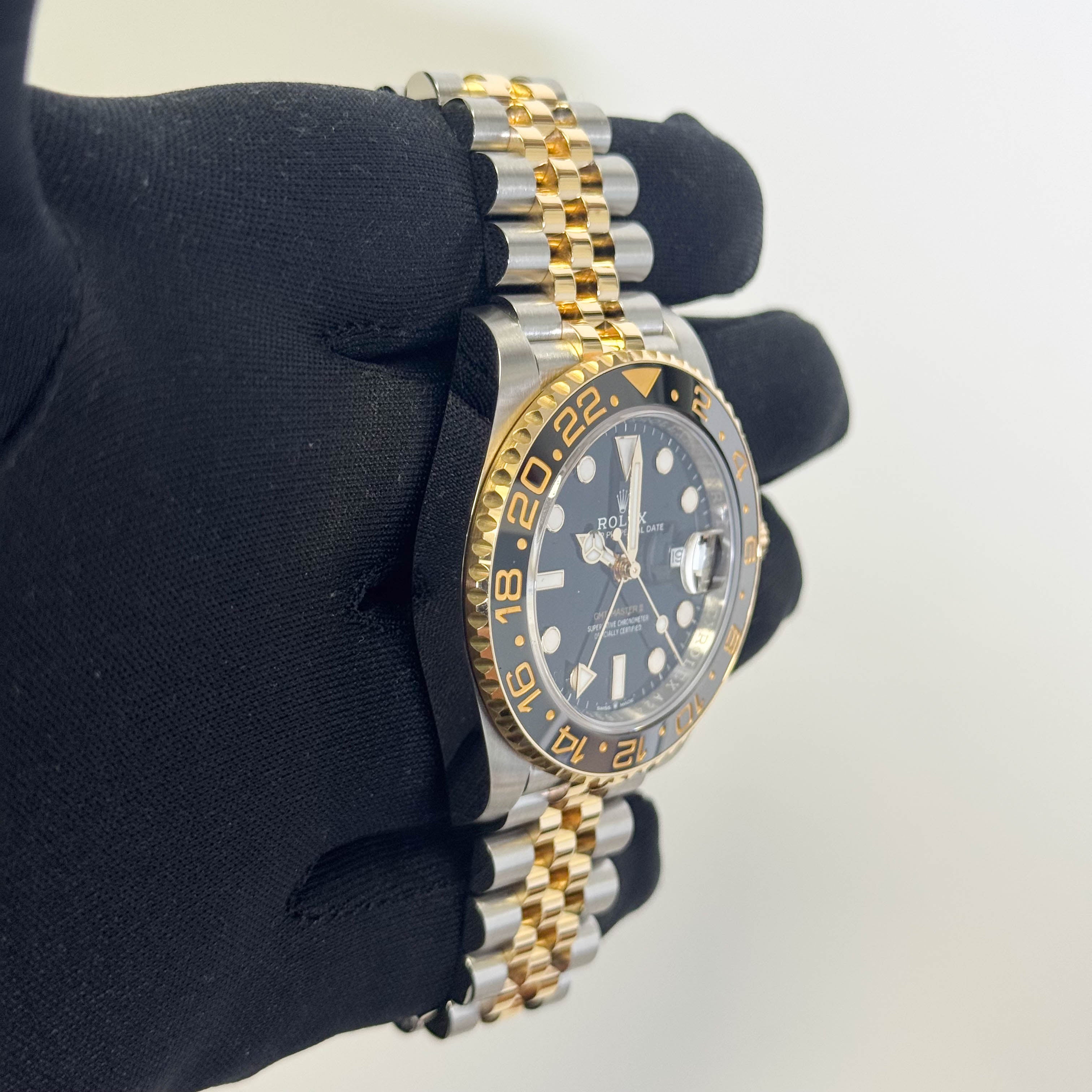 Rolex GMT-Master II 40mm Black Dial Watch Ref# 126713GRNR