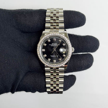 Rolex Datejust 36mm Black Dial Watch Ref# 126284RBR