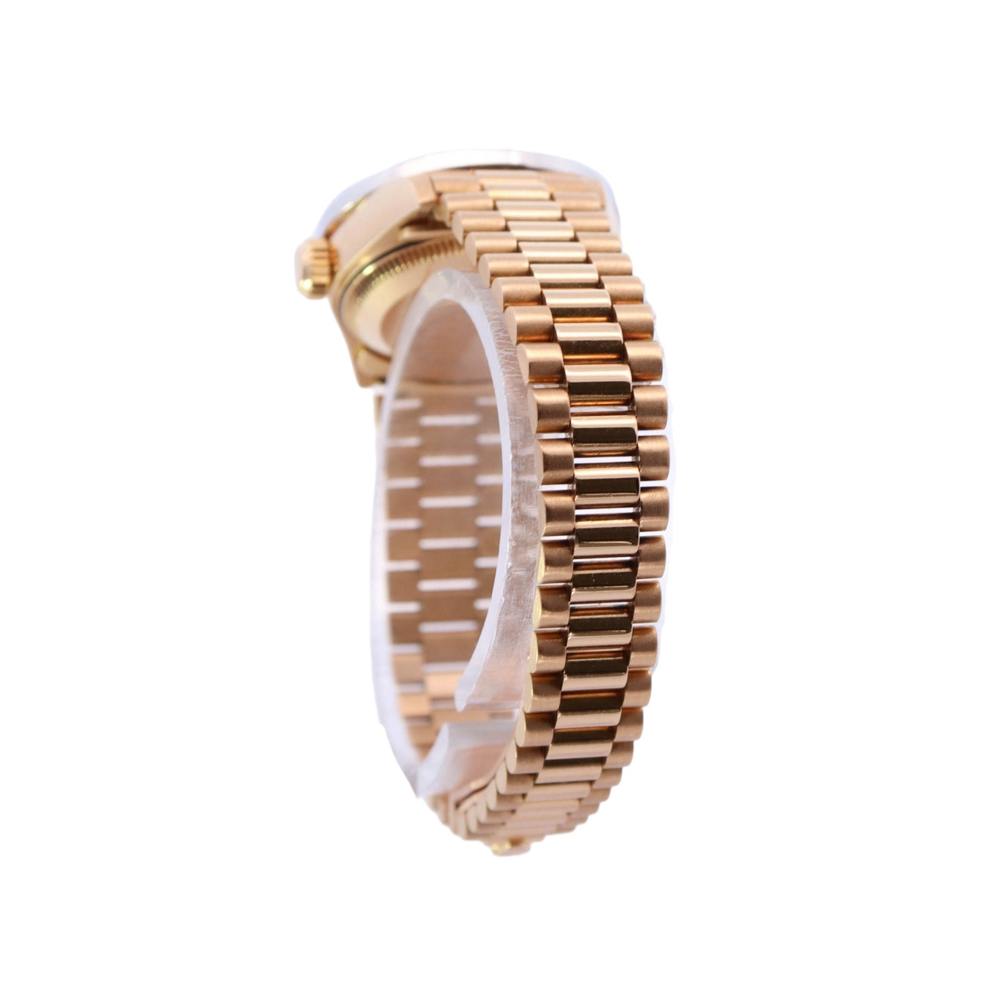 Rolex Datejust 26 Yellow Gold 26mm Factory Champagne Diamond Dial Watch Reference# 69178 - Happy Jewelers Fine Jewelry Lifetime Warranty