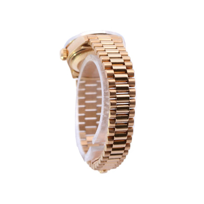 Rolex Datejust 26 Yellow Gold 26mm Factory Champagne Diamond Dial Watch Reference# 69178 - Happy Jewelers Fine Jewelry Lifetime Warranty