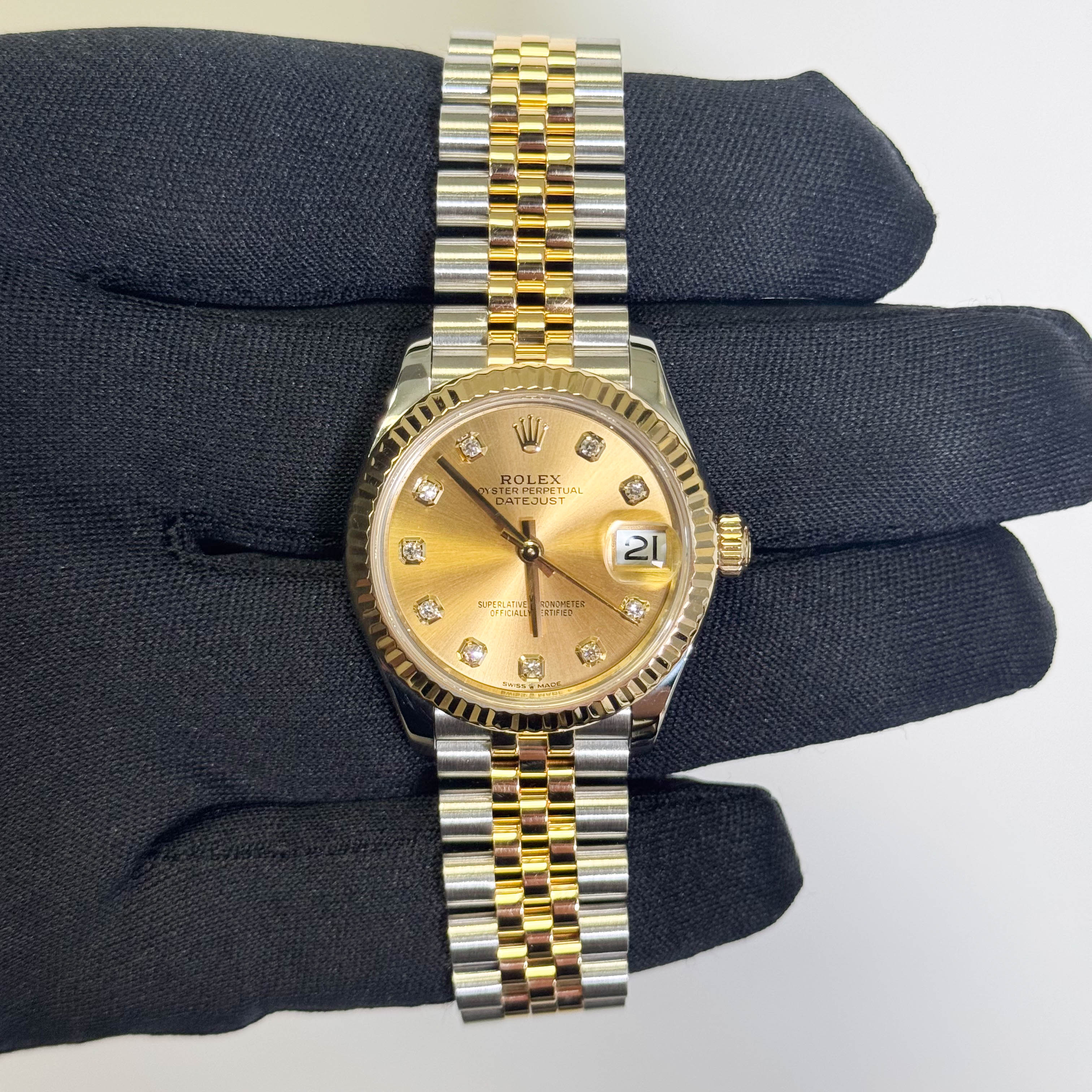 Rolex Datejust 31mm Champagne Dial Watch Ref# 278273 - Happy Jewelers Fine Jewelry Lifetime Warranty