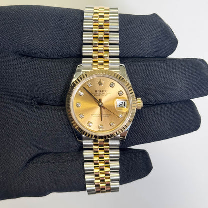 Rolex Datejust 31mm Champagne Dial Watch Ref# 278273 - Happy Jewelers Fine Jewelry Lifetime Warranty