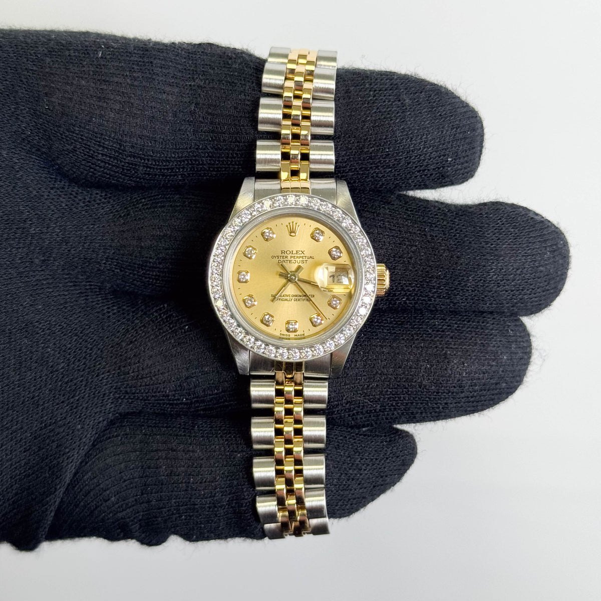 Rolex Datejust 26mm Champagne Dial Watch Ref# 69173