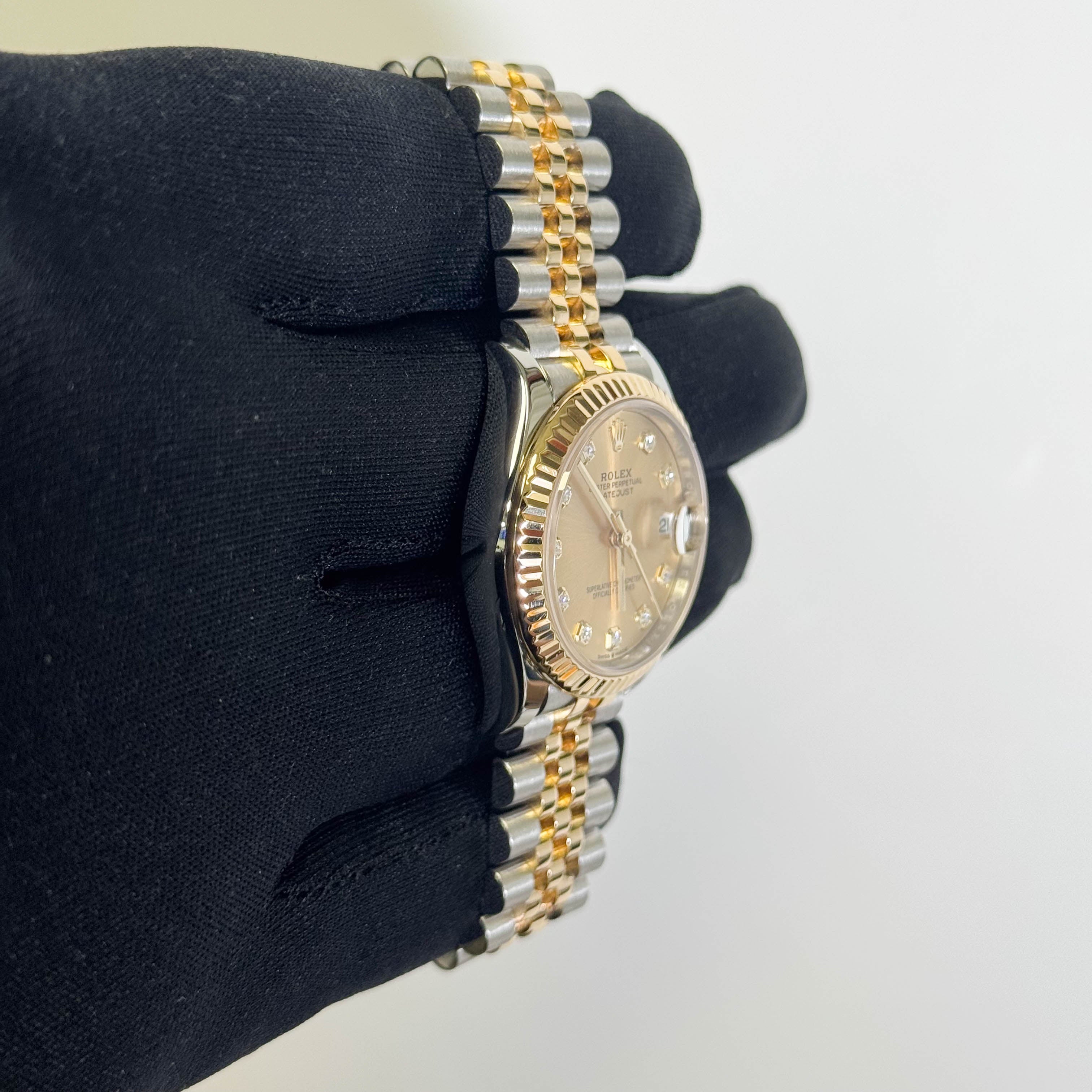 Rolex Datejust 31mm Champagne Dial Watch Ref# 278273 - Happy Jewelers Fine Jewelry Lifetime Warranty