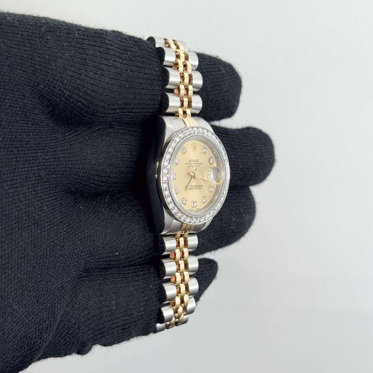 Rolex Datejust 26mm Champagne Dial Watch Ref# 69173