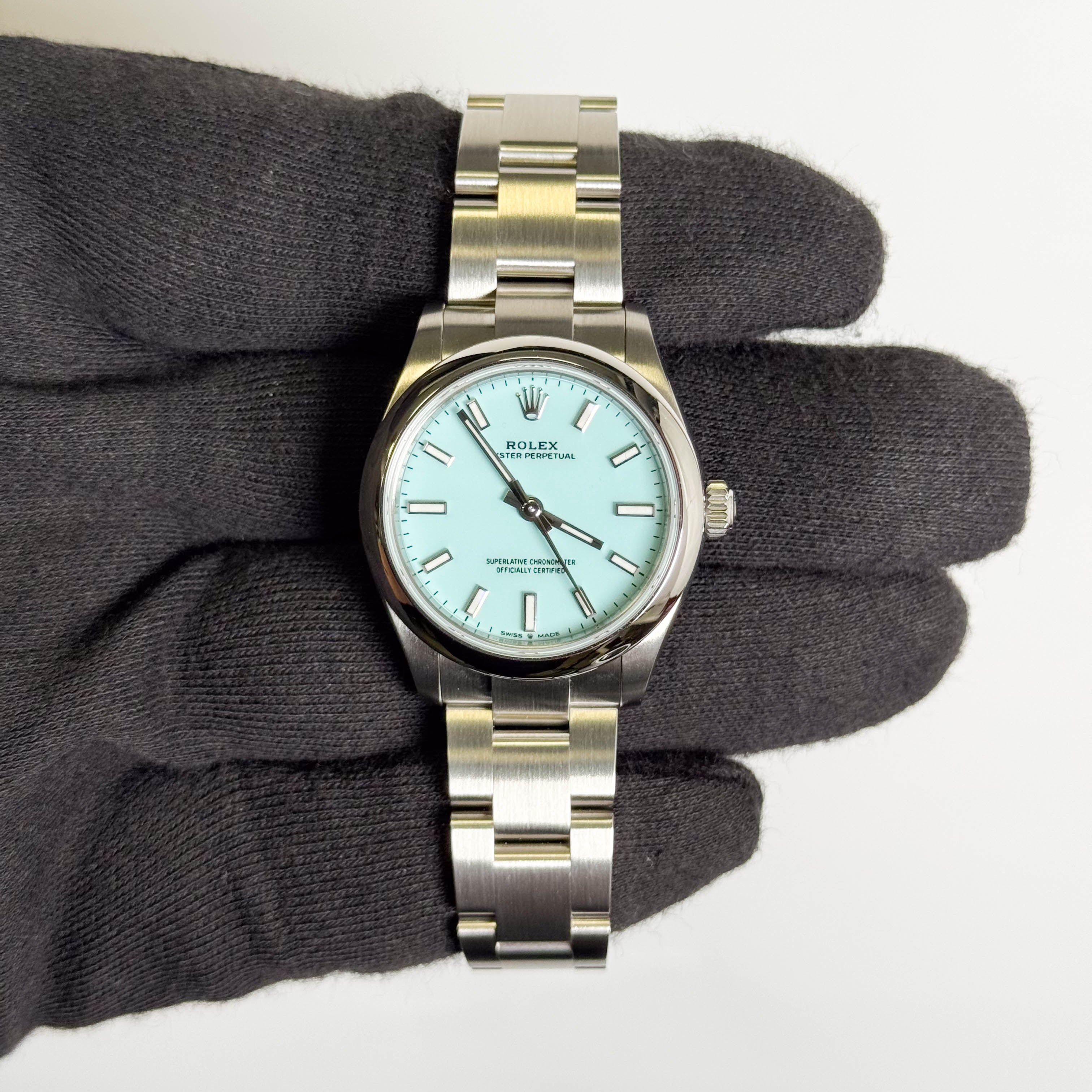 Rolex Oyster Perpetual 31mm Tiffany Dial Watch Ref# 277200