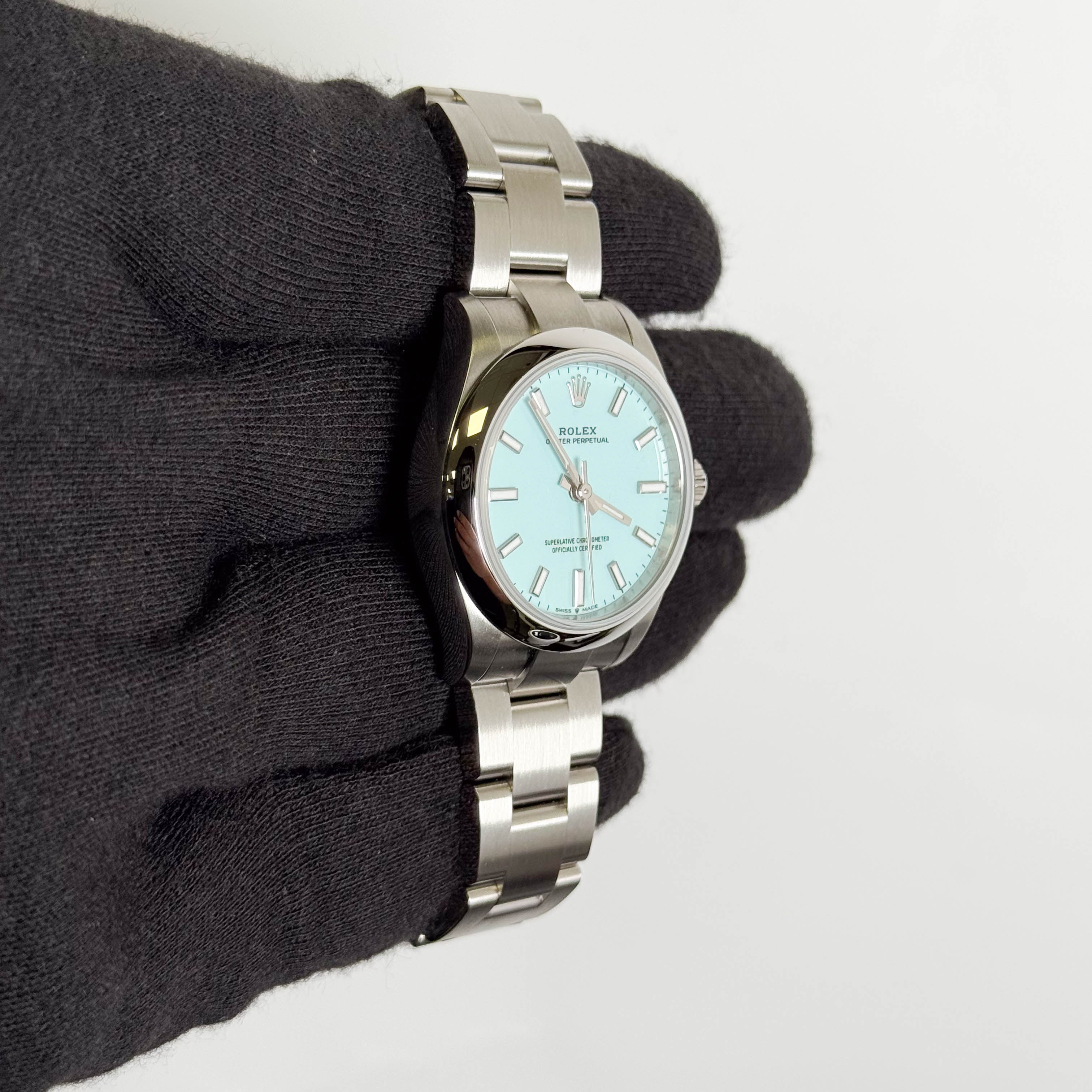 Rolex Oyster Perpetual 31mm Tiffany Dial Watch Ref# 277200