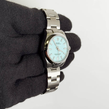 Rolex Oyster Perpetual 31mm Tiffany Dial Watch Ref# 277200