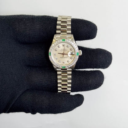 Rolex Datejust 26mm Silver Dial Watch Ref# 69079