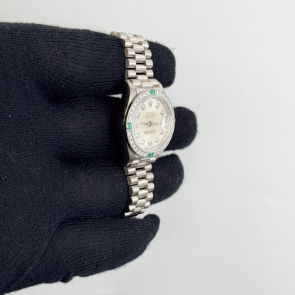 Rolex Datejust 26mm Silver Dial Watch Ref# 69079