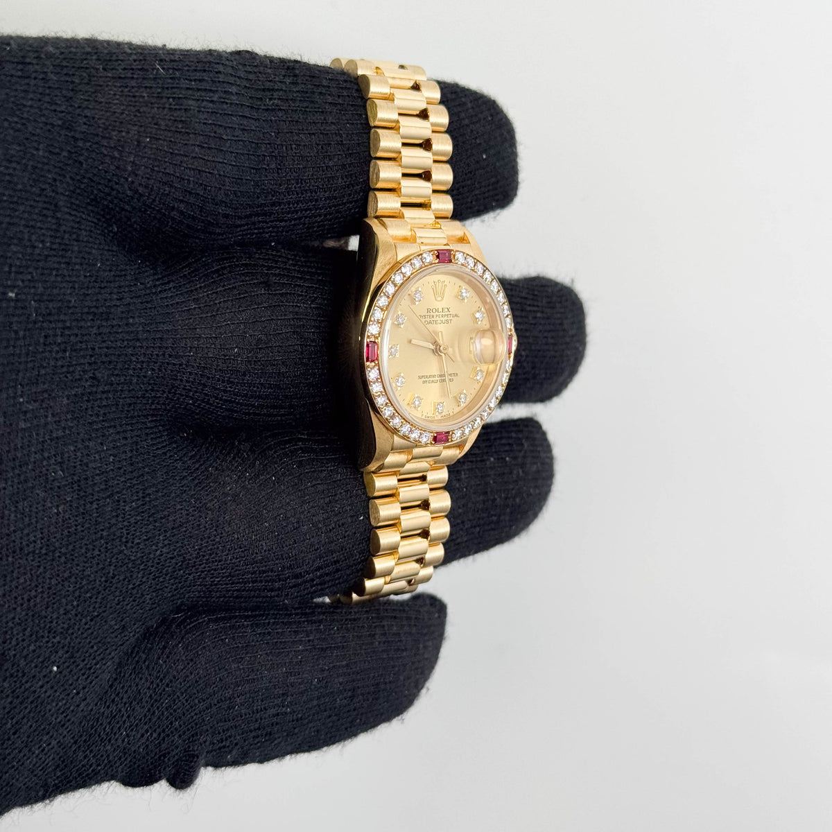 Rolex Datejust 26mm Champagne Dial Watch Ref# 68058