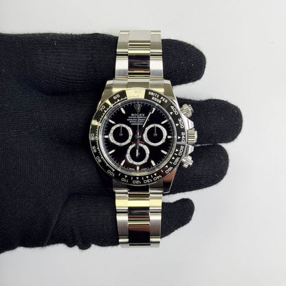 Rolex Daytona 40mm Black Dial Watch Ref# 126500LN