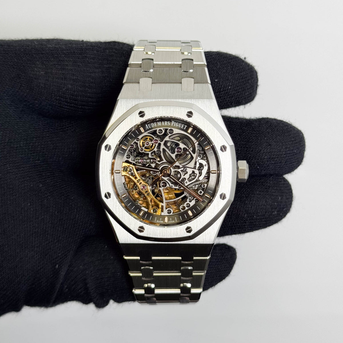 Audemars Piguet Royal Oak 41mm Skeleton Dial Watch Ref# 15407ST.OO.1220ST.01