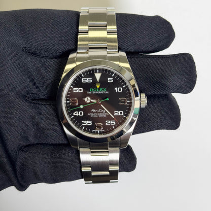 Rolex Air-King 40mm Black Dial Watch Ref# 116900 - Happy Jewelers Fine Jewelry Lifetime Warranty