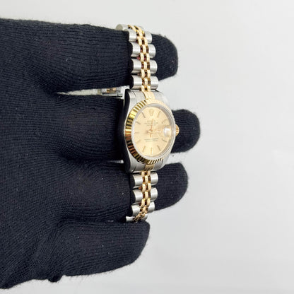 Rolex Datejust 26mm Champagne Dial Watch Ref# 69173